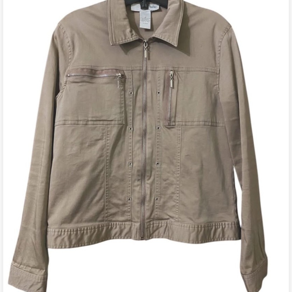 Tan Lightweight Utility Shirt Jacket